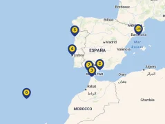 Mapa plavby