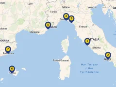 Mapa plavby